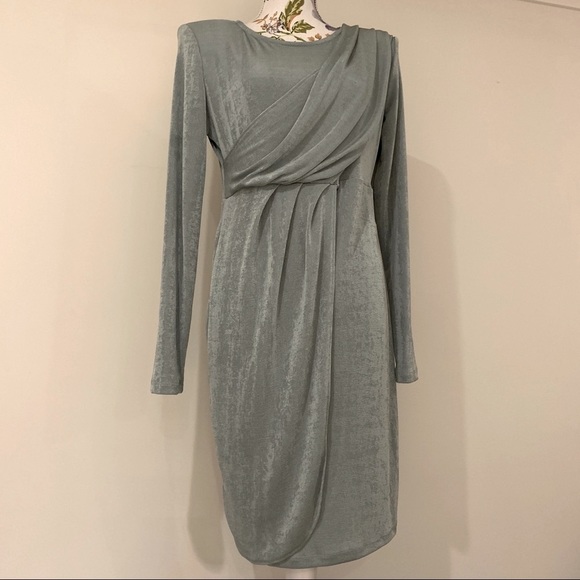 ASOS Dresses & Skirts - ASOS Women’s Asymmetrical Wrap Midi Dress Size 16